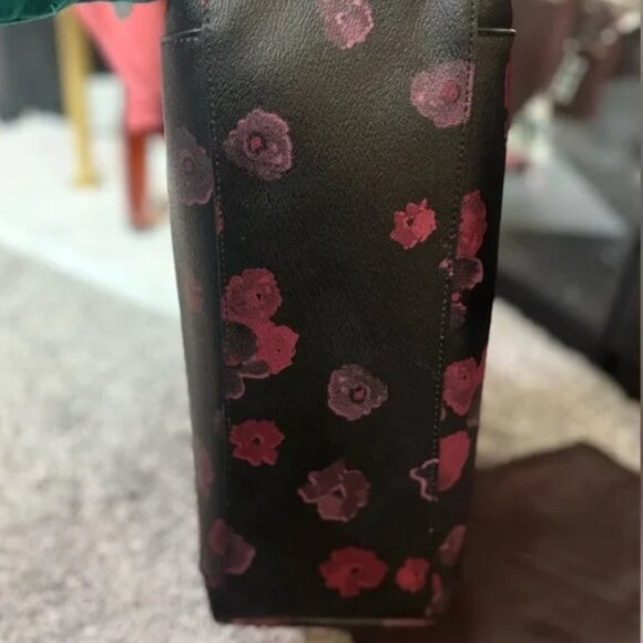 COACH Ava Chain Tote With Halftone Floral Print Gold Hardware - Picture 11 of 12